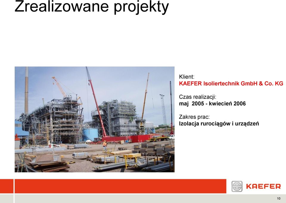 kwiecień 2006 Zakres prac: