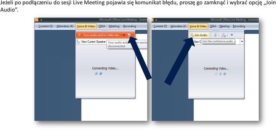 się komunikat błędu, proszę