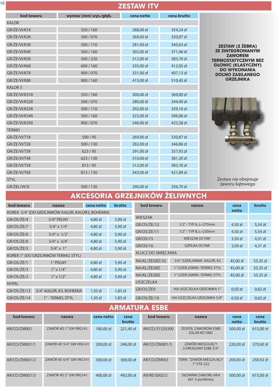 GR/ŻE/VI/K5II 500 / 220 312,00 zł 383,76 zł GR/ŻE/VI/K6II 600 / 160 335,00 zł 412,05 zł GR/ŻE/VI/K7II 900 / 070 331,00 zł 407,13 zł GR/ŻE/VI/K8II 900 / 160 415,00 zł 510,45 zł KALOR 3 GR/ŻE/VI/K31II