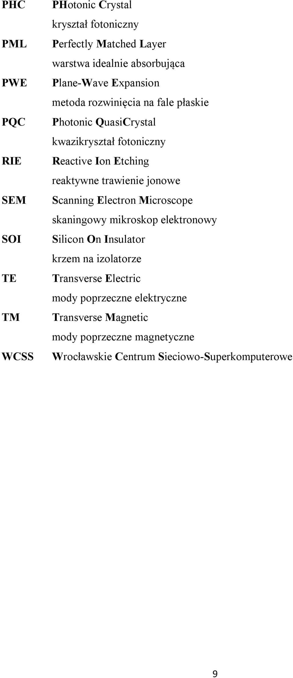 reaktywne trawienie jonowe Scanning Electron Microscope skaningowy mikroskop elektronowy Silicon On Insulator krzem na izolatorze