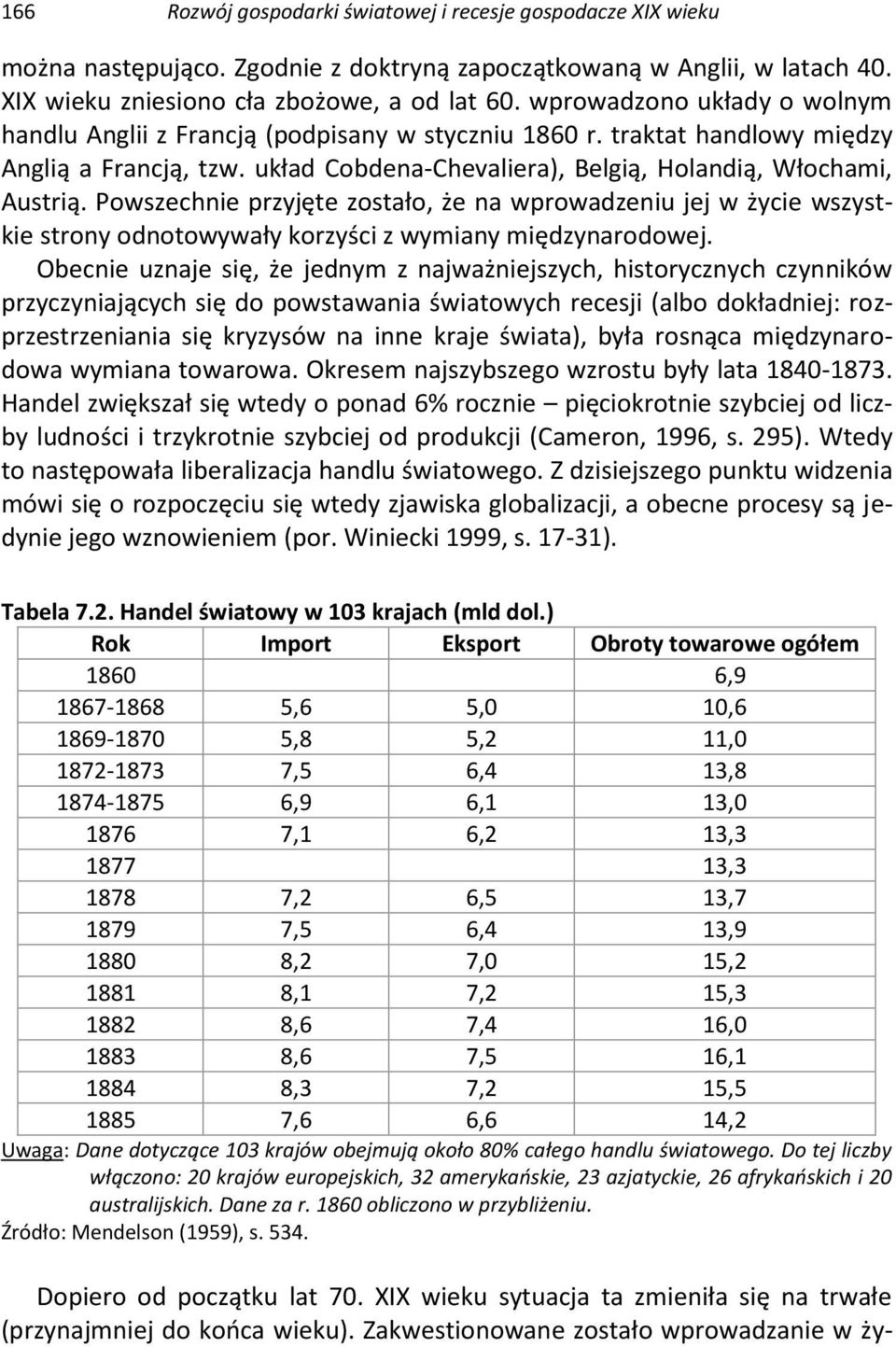 Powszechnie przyjęte zostało, że na wprowadzeniu jej w życie wszystkie strony odnotowywały korzyści z wymiany międzynarodowej.