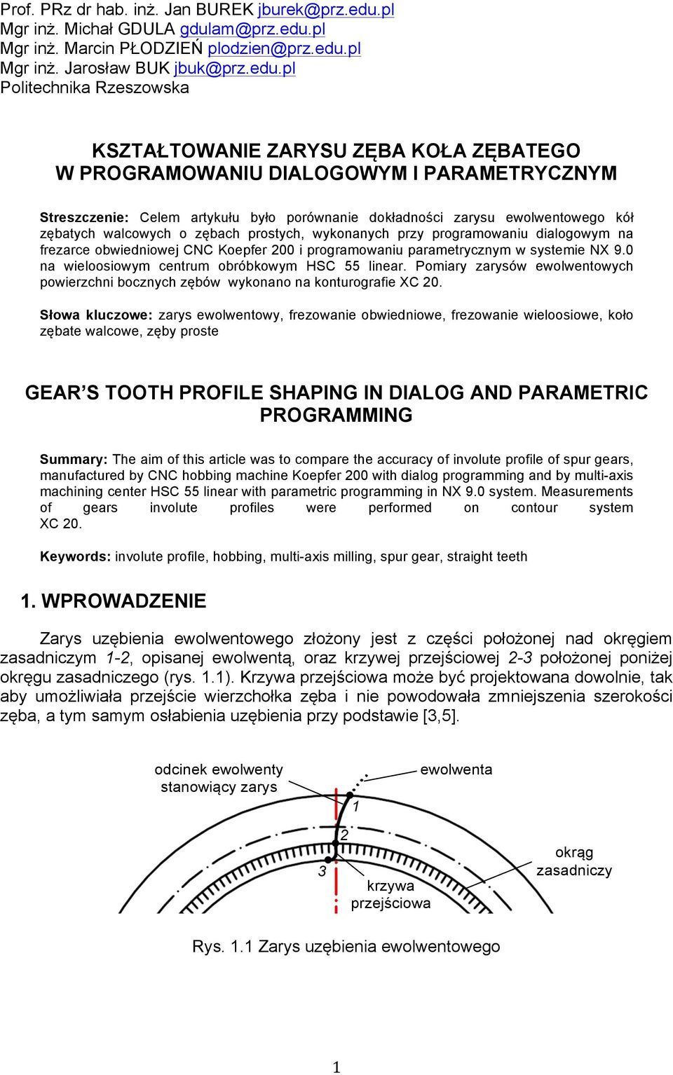 pl Mgr inż. Marcin PŁODZIEŃ plodzien@prz.edu.