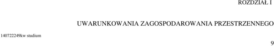 ZAGOSPODAROWANIA