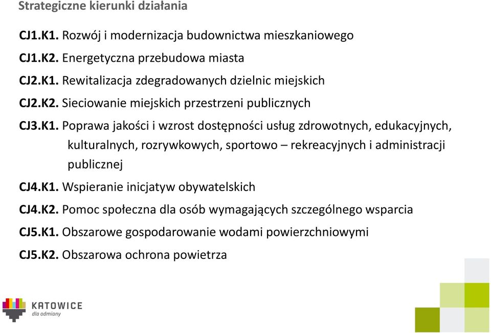 Poprawa jakości i wzrost dostępności usług zdrowotnych, edukacyjnych, kulturalnych, rozrywkowych, sportowo rekreacyjnych i administracji publicznej