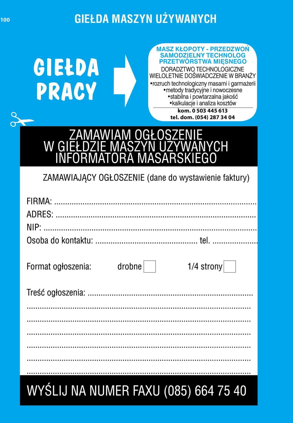 BRANŻY rozruch technologiczny masarni i garmażerii metody tradycyjne i nowoczesne