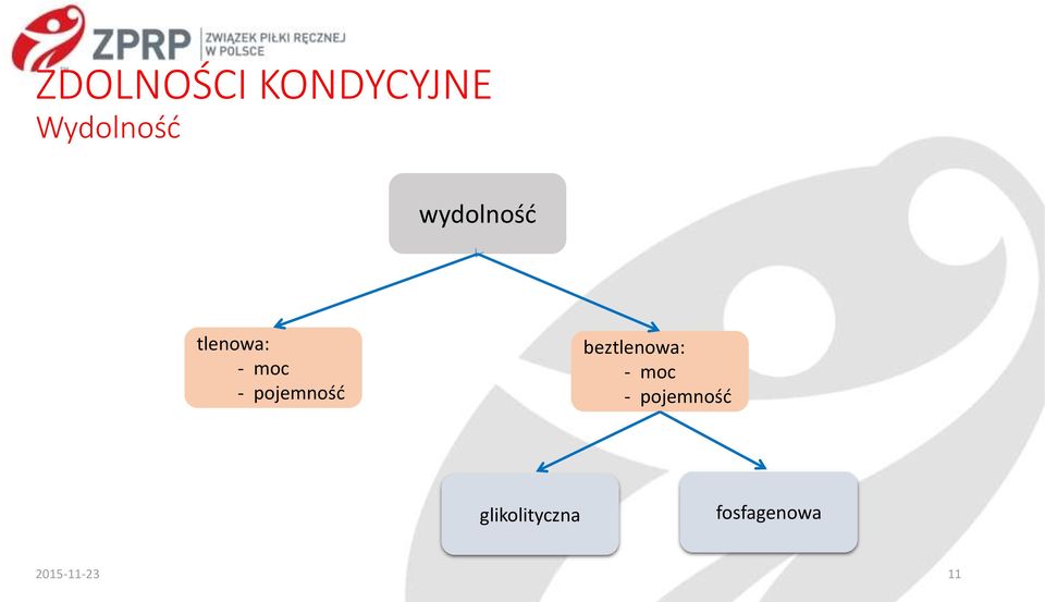 pojemność beztlenowa: - moc -