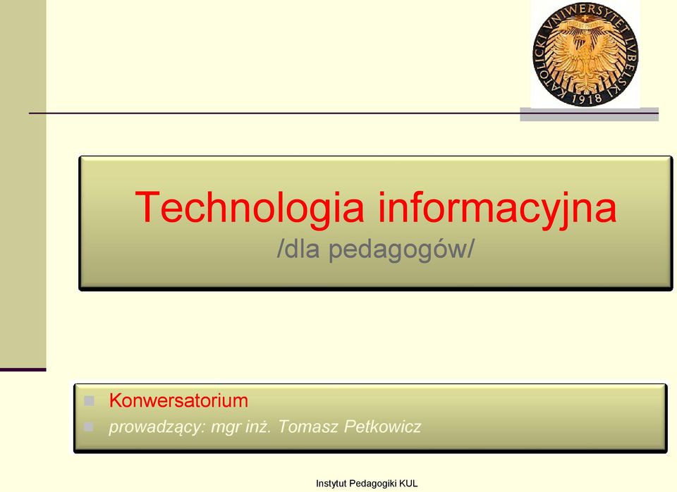 pedagogów/