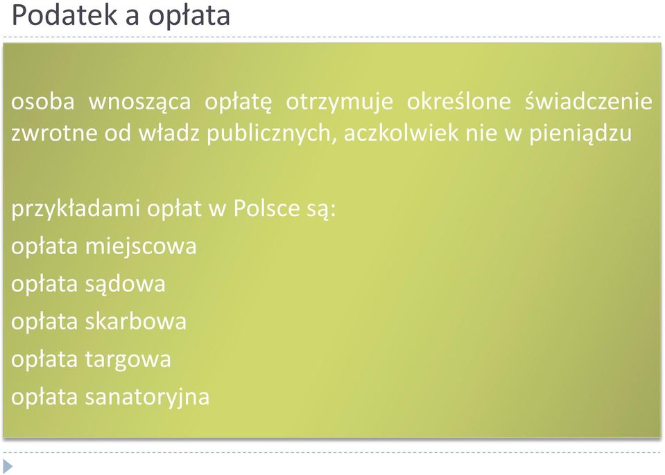 pieniądzu przykładami opłat w Polsce są: opłata miejscowa