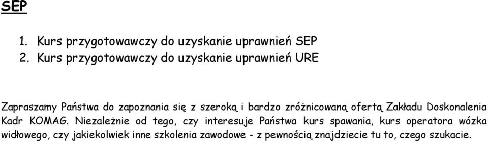 uzyskanie uprawnień SEP 2.