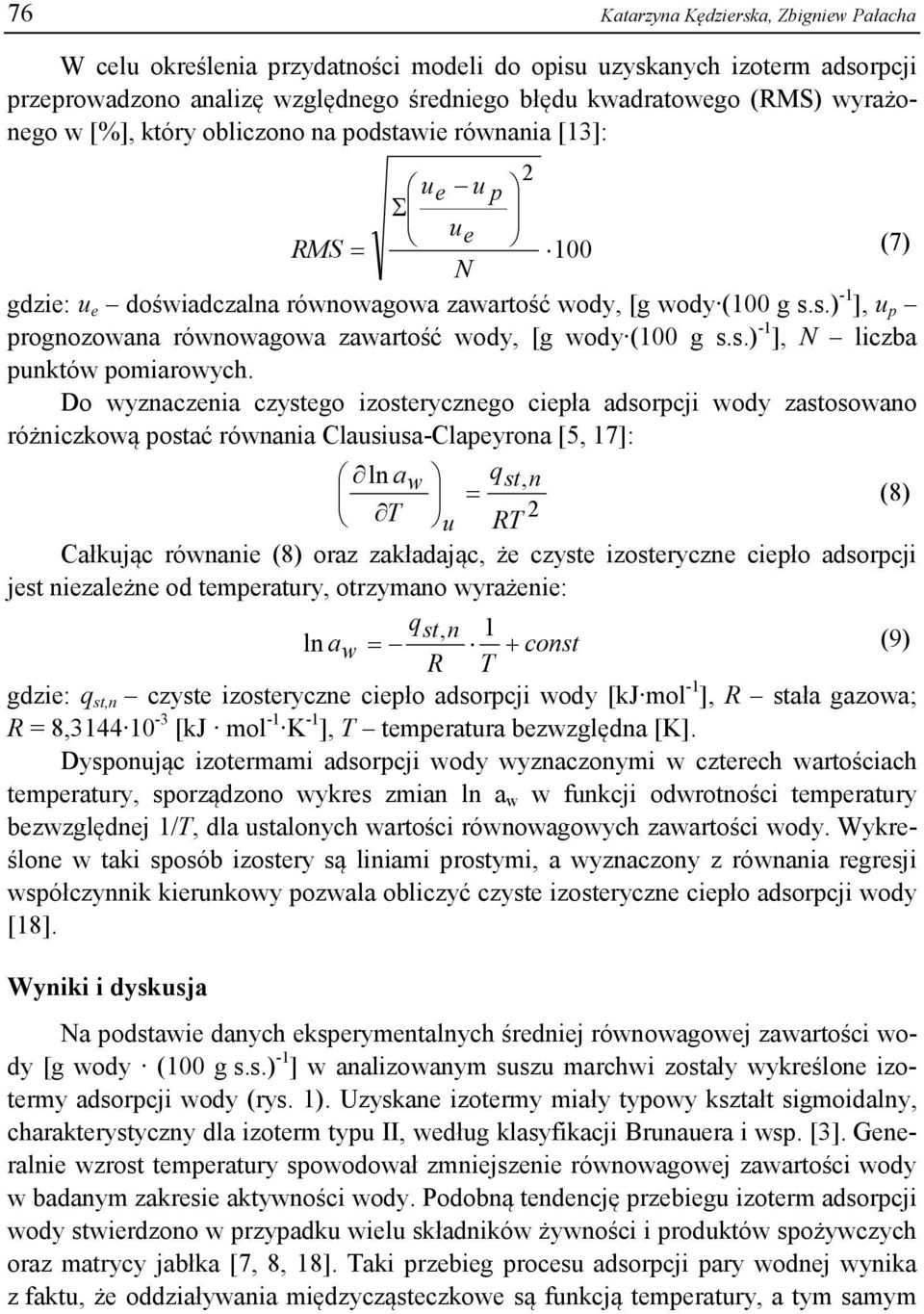 s.) -1 ], N liczba punktów pomiarowych.