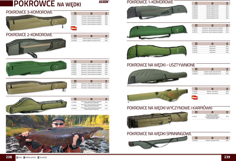 wędkarski TR 100 100cm UL-PO01110 Pokrowiec wędkarski TR 110 110cm UL-PO01120 Pokrowiec wędkarski TR 120 120cm UL-PO01130 Pokrowiec wędkarski TR 130 130cm UL-PO01140 Pokrowiec wędkarski TR 140 140cm