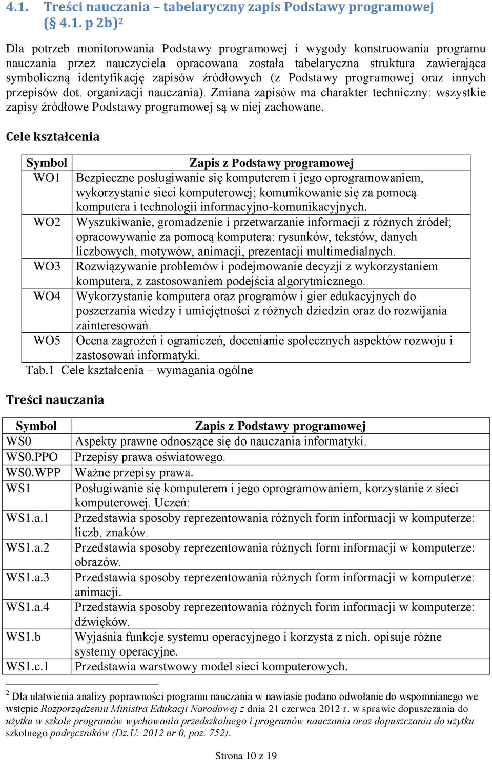 Zmiana zapisów ma charakter techniczny: wszystkie zapisy źródłowe Podstawy programowej są w niej zachowane.