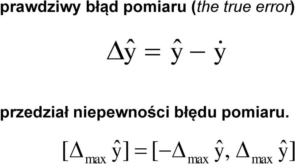 przedział niepewności błędu