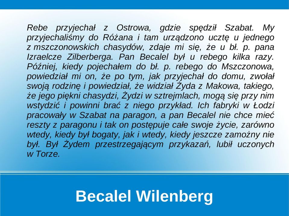 jechałem do bł. p.