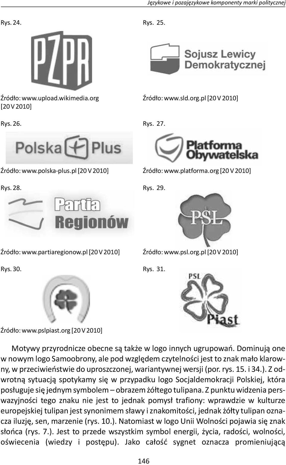 org [20 V 2010] Motywy przyrodnicze obecne są także w logo innych ugrupowań.