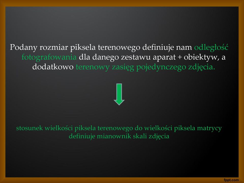 terenowy zasięg pojedynczego zdjęcia.