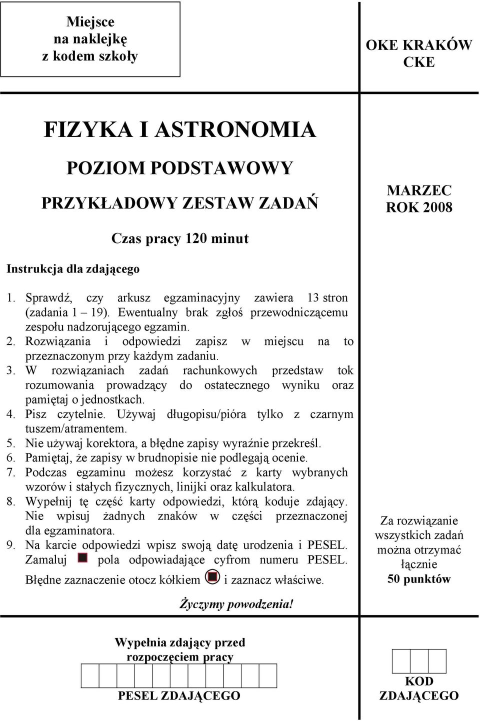 Rozwiązania i odpowiedzi zapisz w miejscu na to przeznaczonym przy każdym zadaniu. 3.