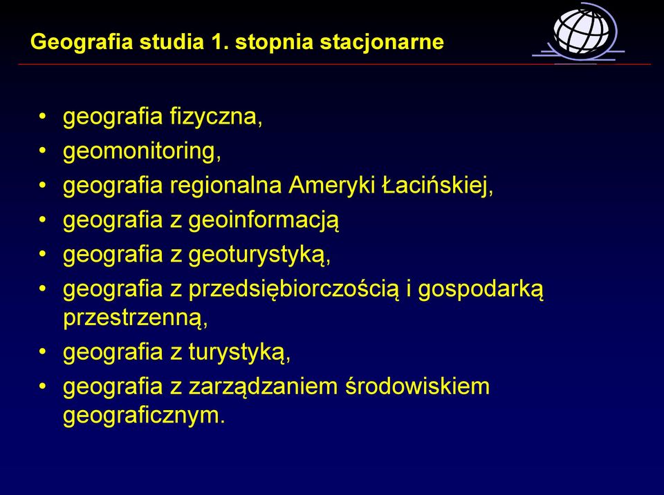 geografia z przedsiębiorczością i gospodarką przestrzenną,