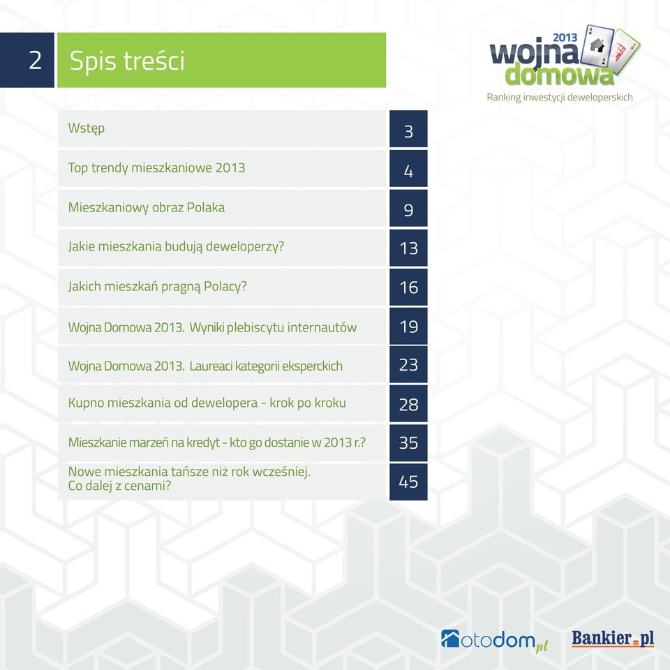 Wyniki plebiscytu internautów Wojna Domowa 2013.