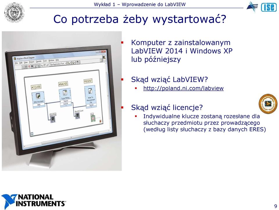 wziąć LabVIEW? http://poland.ni.com/labview Skąd wziąć licencje?