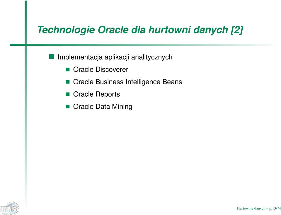 Discoverer Oracle Business Intelligence Beans