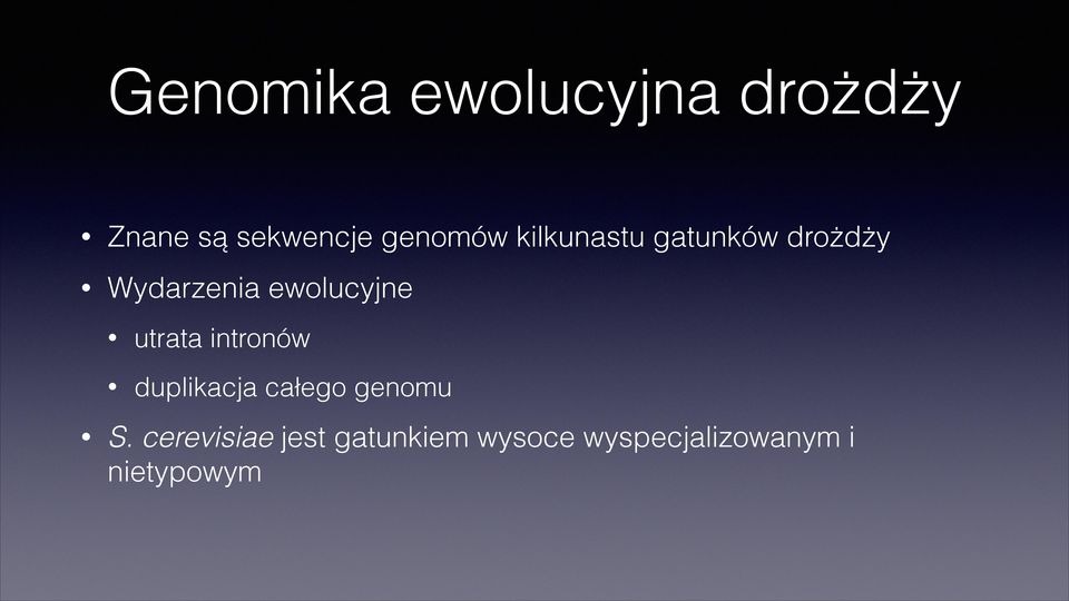 ewolucyjne utrata intronów duplikacja całego genomu