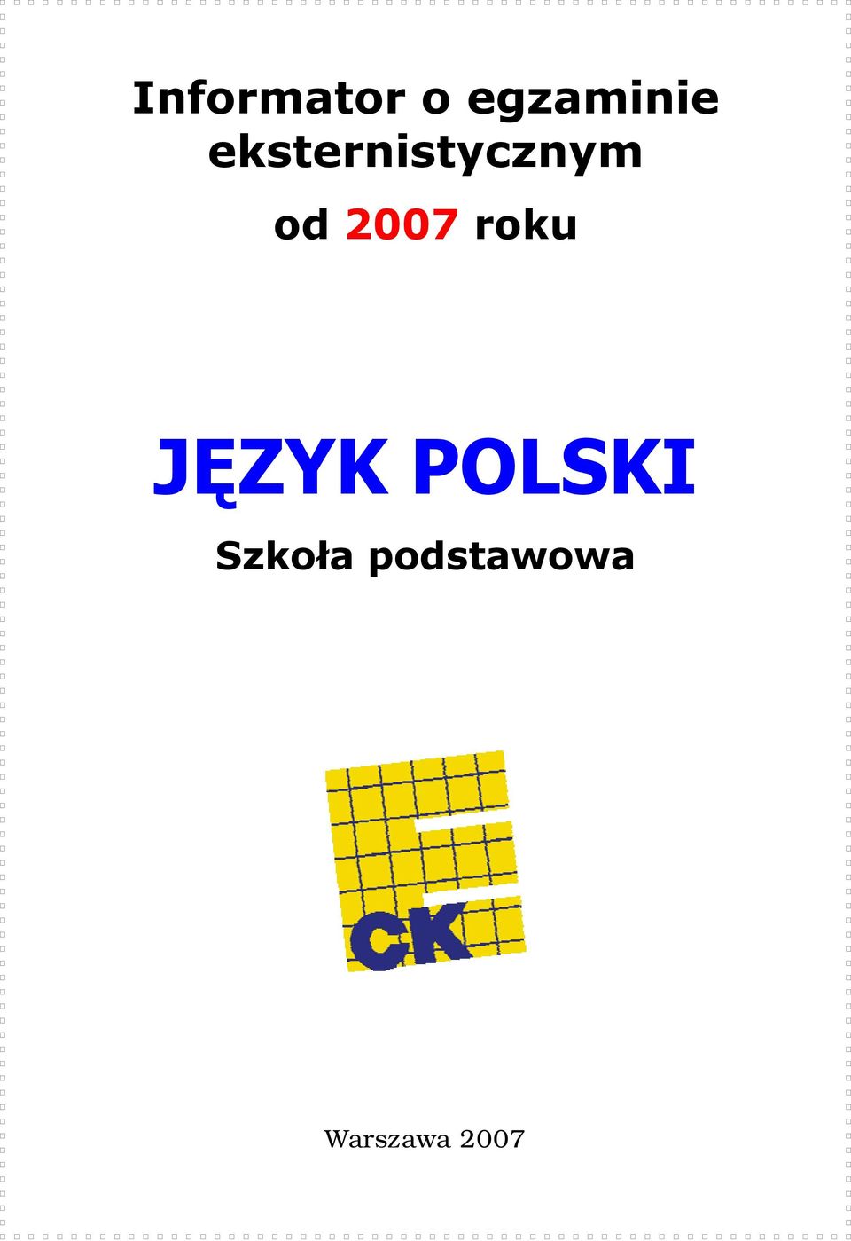 roku JĘZYK POLSKI Szkoła