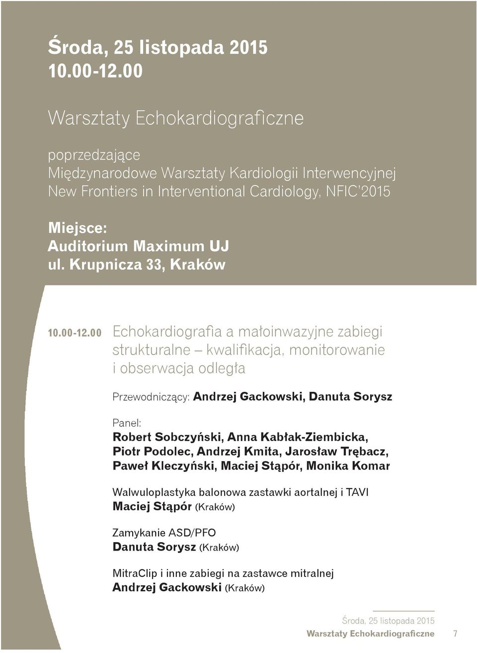 Krupnicza 33, Kraków 10.00-12.