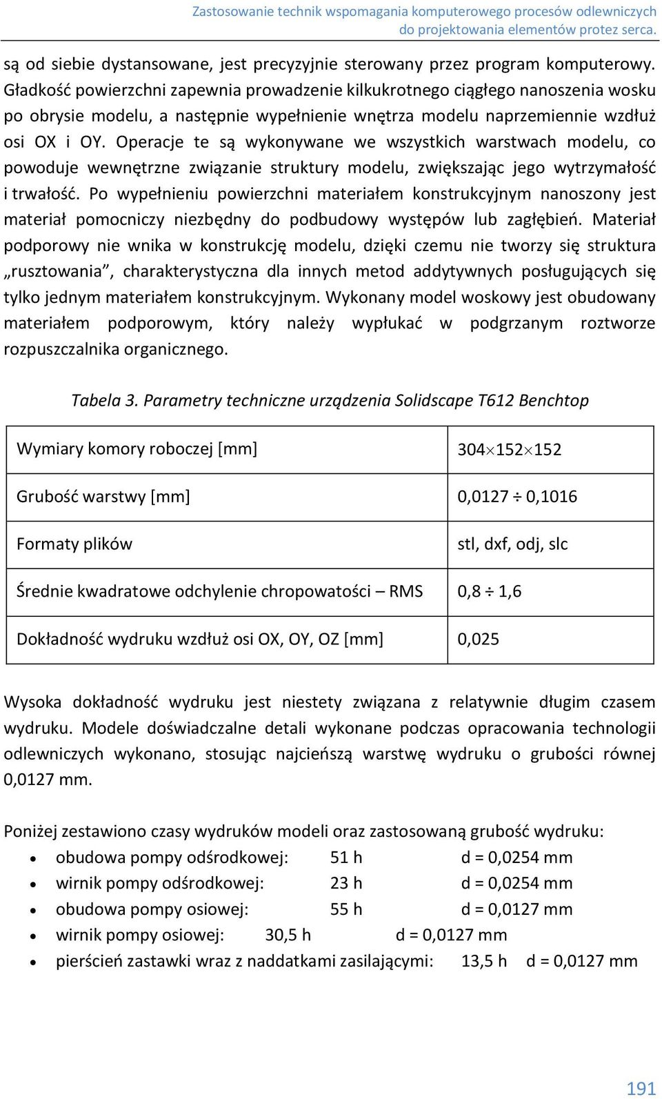 Operacje te są wykonywane we wszystkich warstwach modelu, co powoduje wewnętrzne związanie struktury modelu, zwiększając jego wytrzymałość i trwałość.