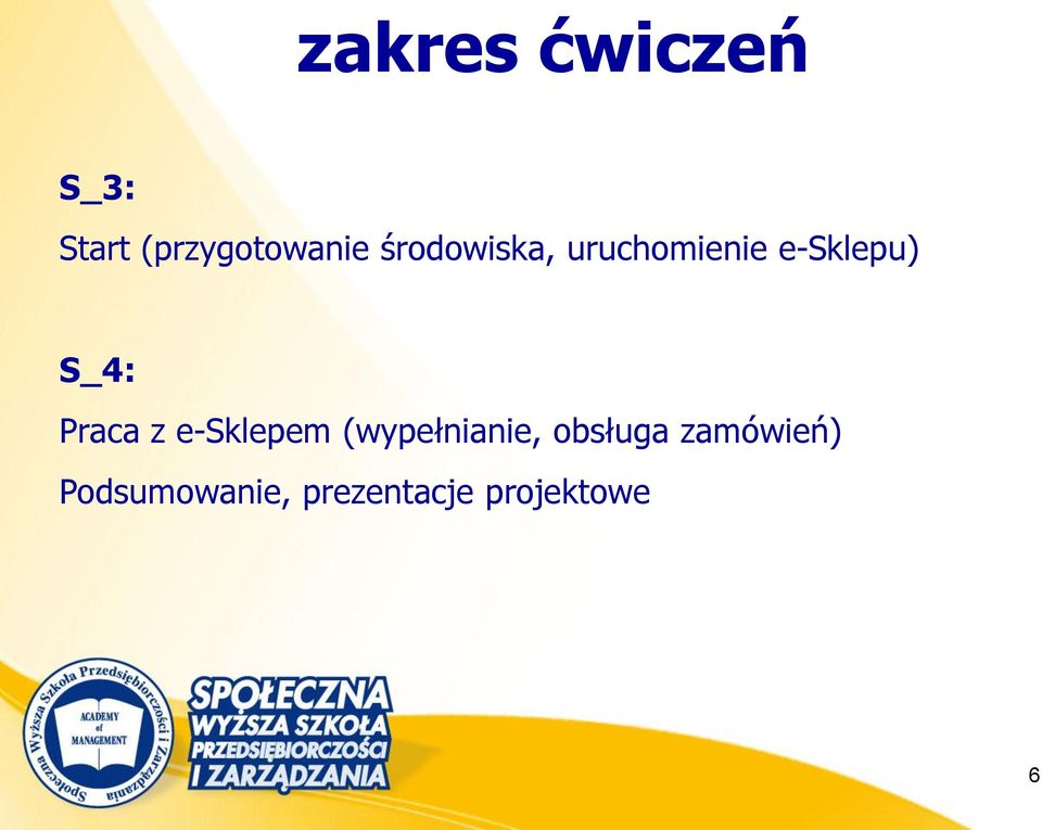 Praca z e-sklepem (wypełnianie, obsługa