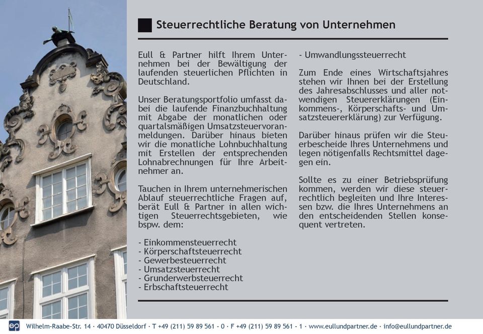 Darüber hinaus bieten wir die monatliche Lohnbuchhaltung mit Erstellen der entsprechenden Lohnabrechnungen für Ihre Arbeitnehmer an.