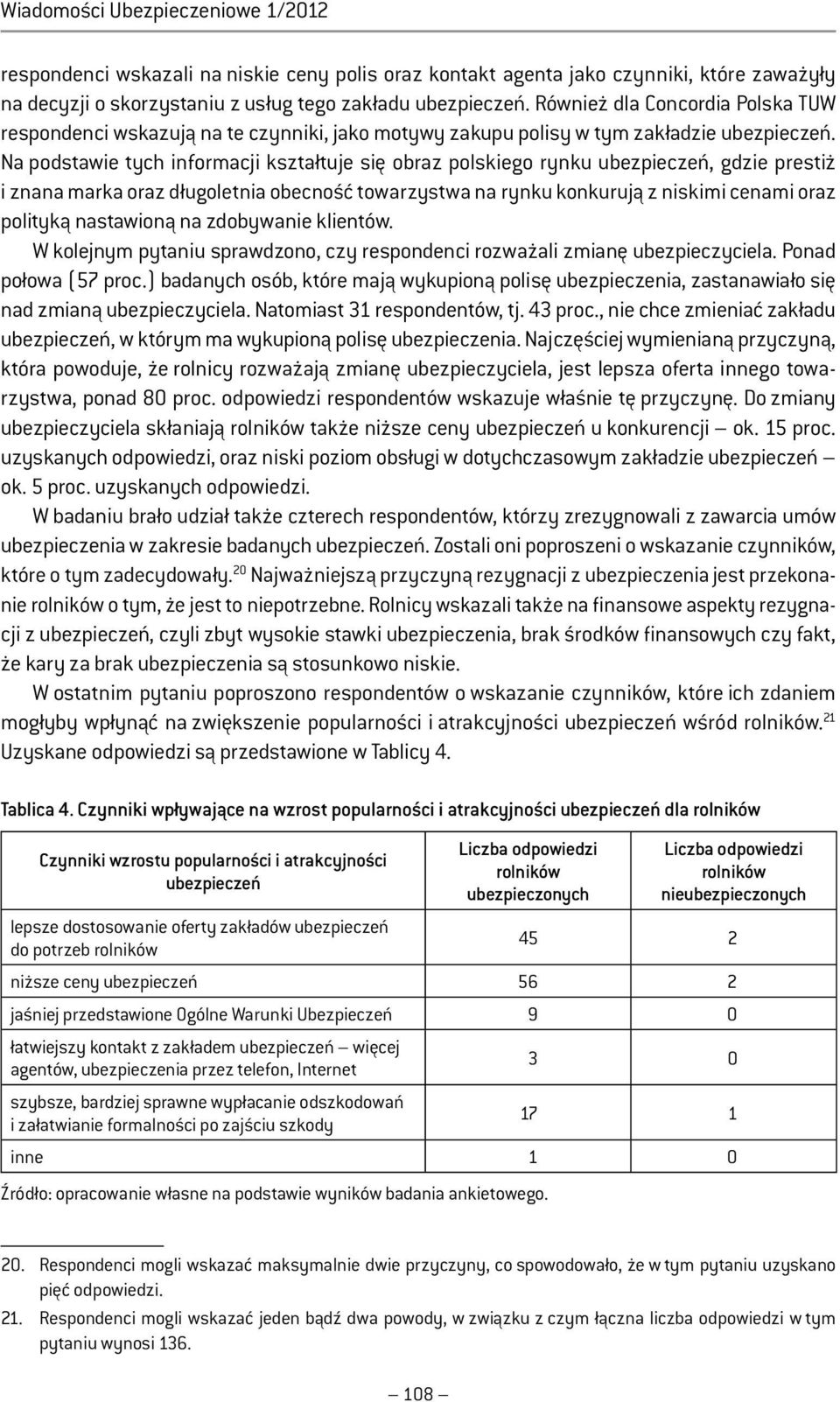 Na podstawie tych informacji kształtuje się obraz polskiego rynku ubezpieczeń, gdzie prestiż i znana marka oraz długoletnia obecność towarzystwa na rynku konkurują z niskimi cenami oraz polityką