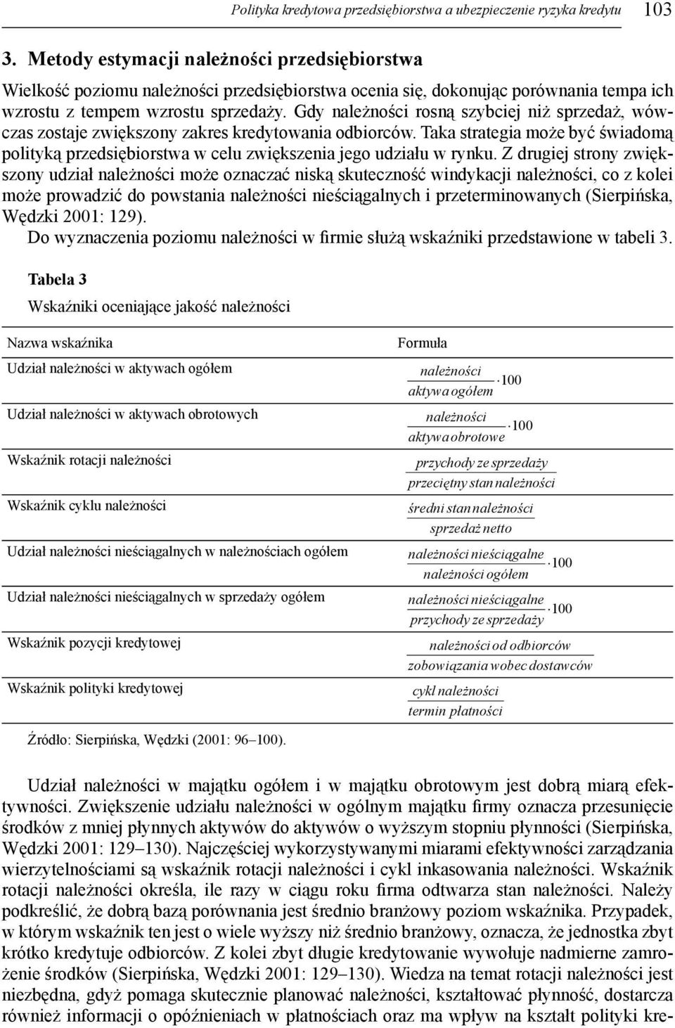 Gdy należności rosną szybciej niż sprzedaż, wówczas zostaje zwiększony zakres kredytowania odbiorców.