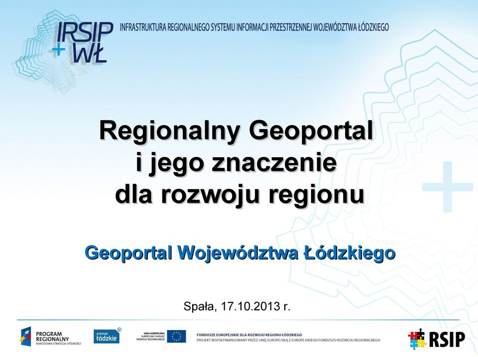 regionu Geoportal