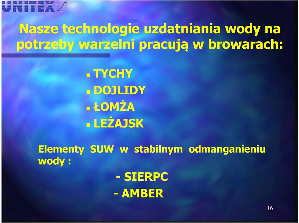 TYCHY DOJLIDY ŁOMŻA LEŻAJSK Elementy SUW w