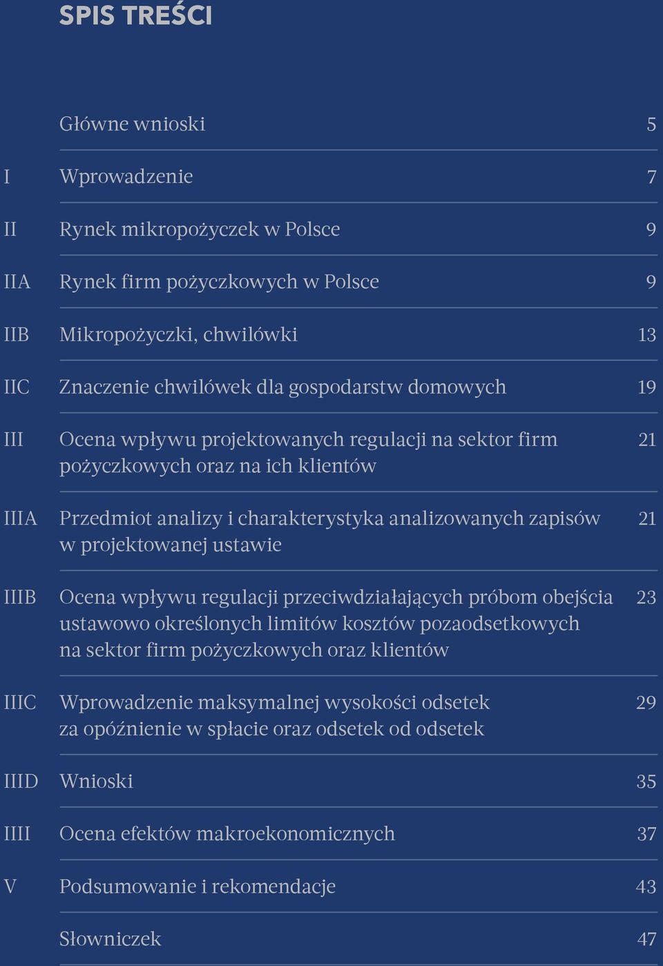 projektowanej ustawie Ocena wpływu regulacji przeciwdziałających próbom obejścia ustawowo określonych limitów kosztów pozaodsetkowych na sektor firm pożyczkowych oraz klientów