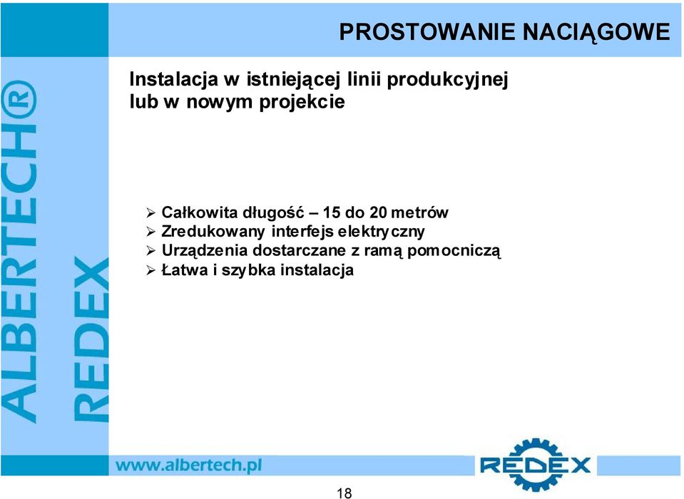 Zredukowany interfejs elektryczny Urządzenia