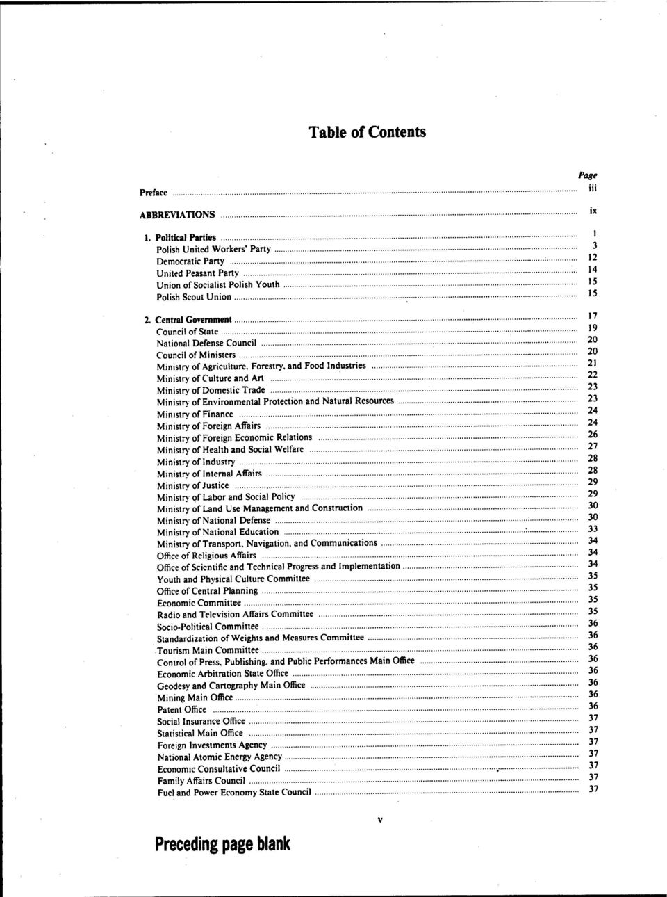 Central Government '' Council of State 19 National Defense Council 2 " Council of Ministers 20 21 Ministry of Agriculture.