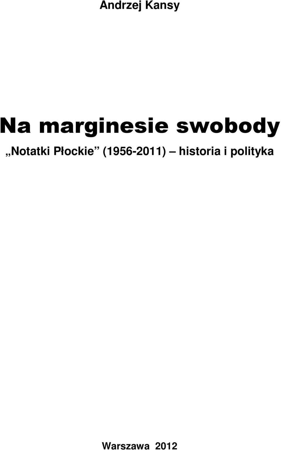 Notatki Płockie