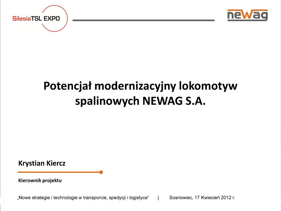 Nowe strategie i technologie w transporcie,