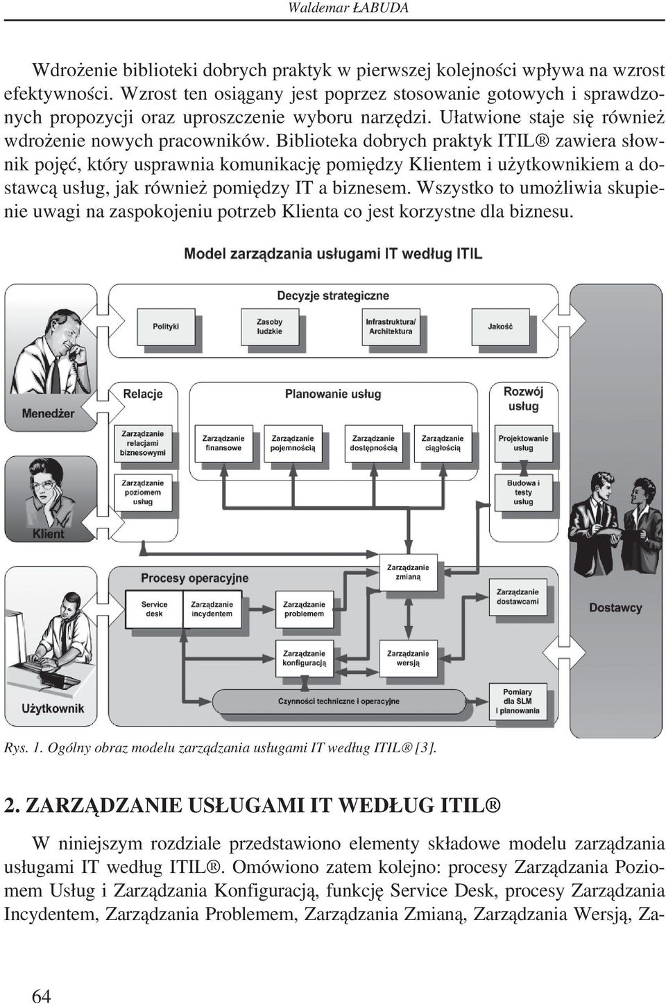 Biblioteka dobrych praktyk ITIL zawiera słownik pojęć, który usprawnia komunikację pomiędzy Klientem i użytkownikiem a dostawcą usług, jak również pomiędzy IT a biznesem.