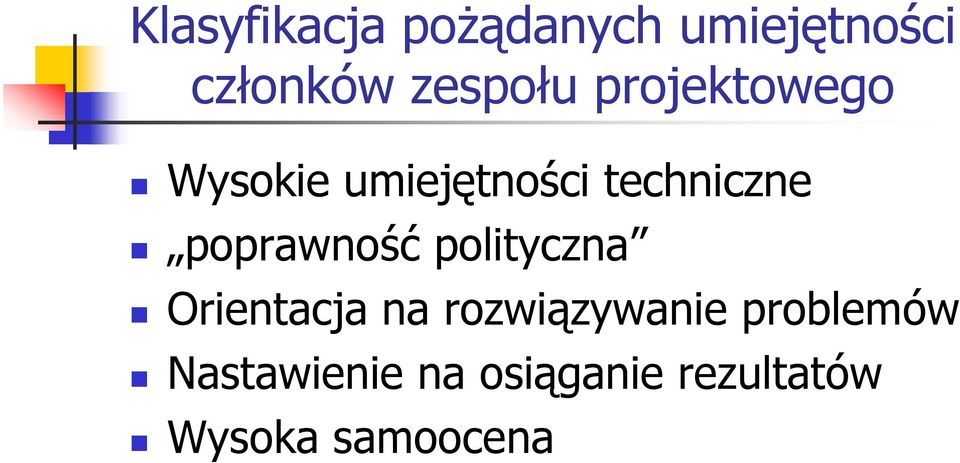 poprawność polityczna Orientacja na rozwiązywanie