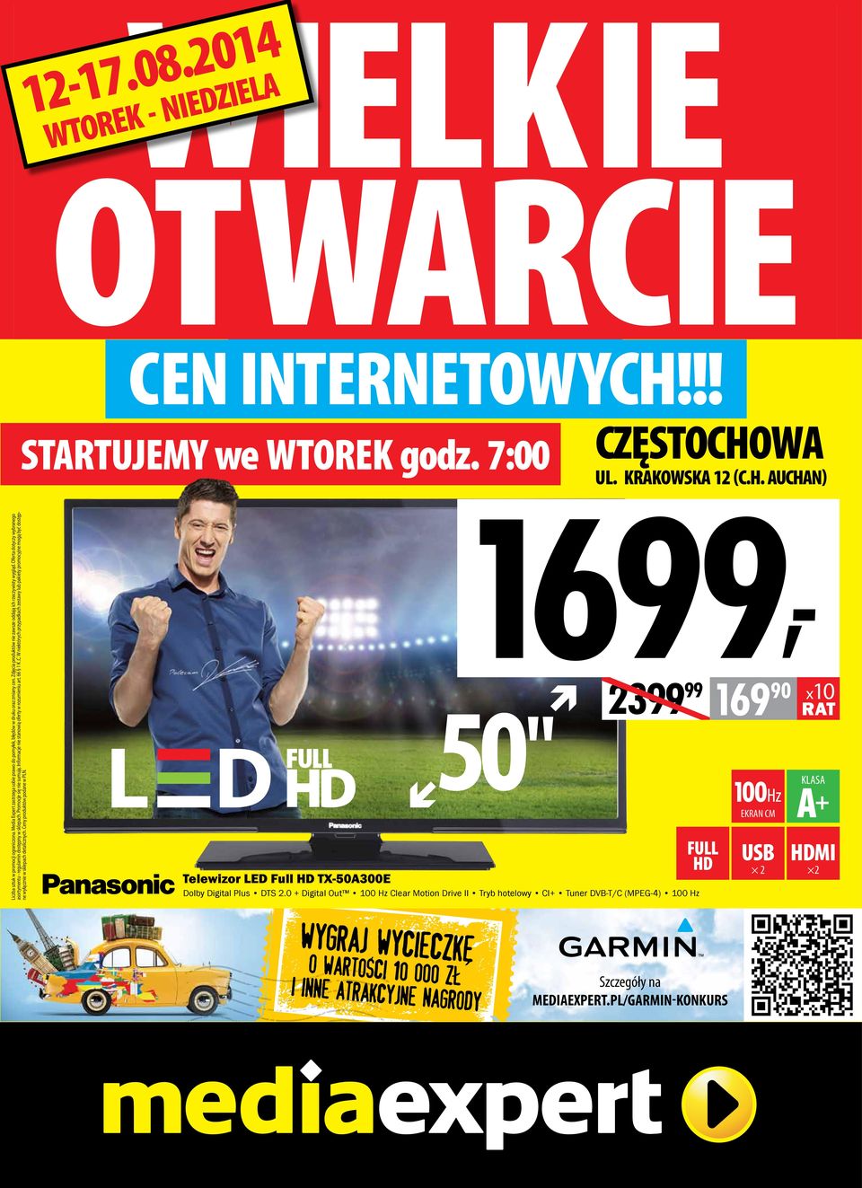 Oferta dotyczy wybranego asortymentu - regulamin dostępny w sklepach. Promocje się nie sumują. Informacje nie stanowią oferty w rozumieniu art. 66 1 K.C.