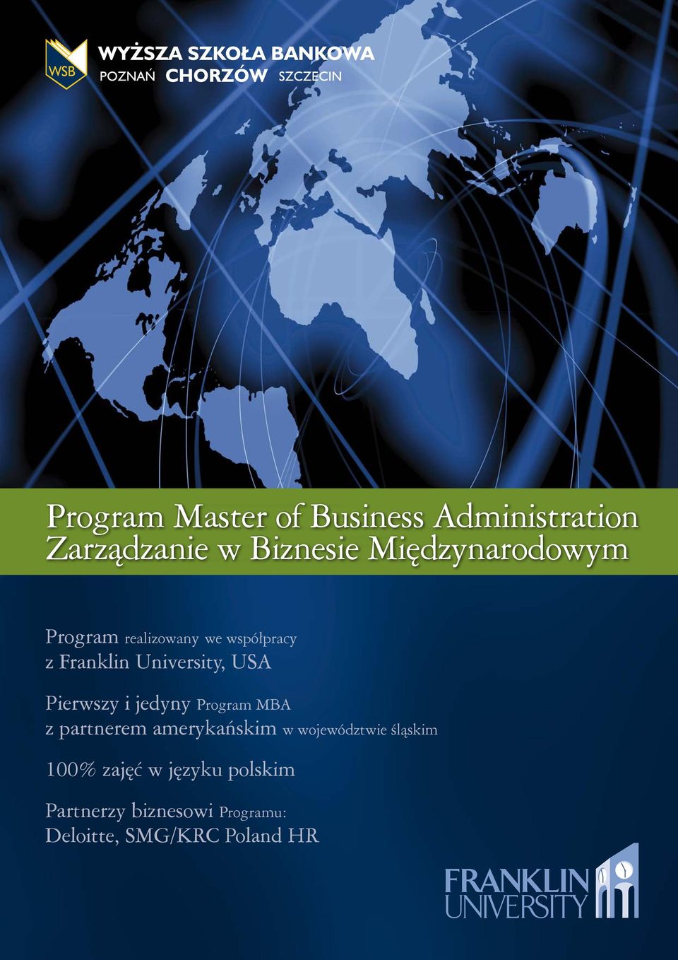 Pierwszy i jedyny Program MBA z partnerem amerykańskim w województwie