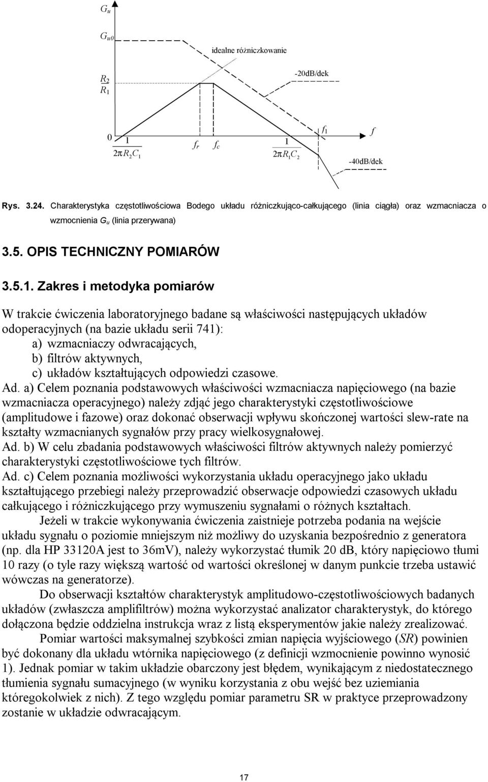 OPIS TECHNICZNY POMIARÓW 3.5.