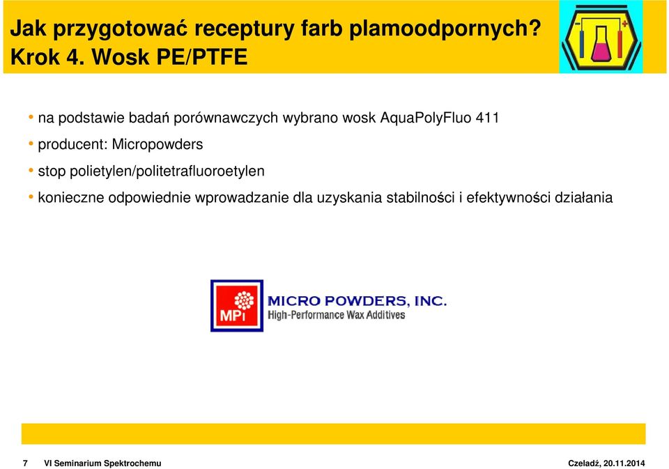 AquaPolyFluo 411 producent: Micropowders stop