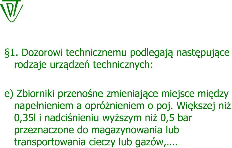 napełnieniem a opróżnieniem o poj.