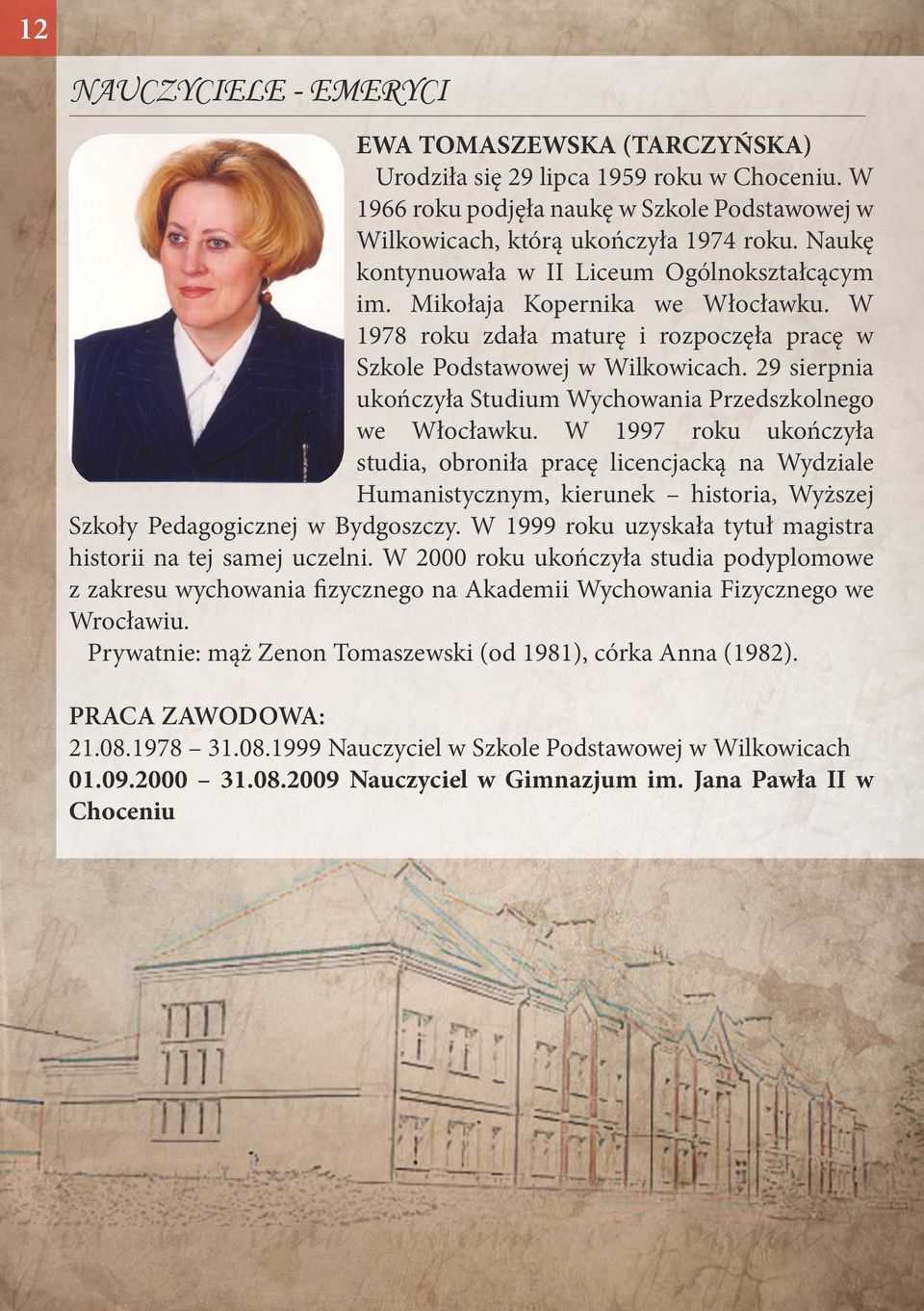 29 sierpnia ukończyła Studium Wychowania Przedszkolnego we Włocławku.