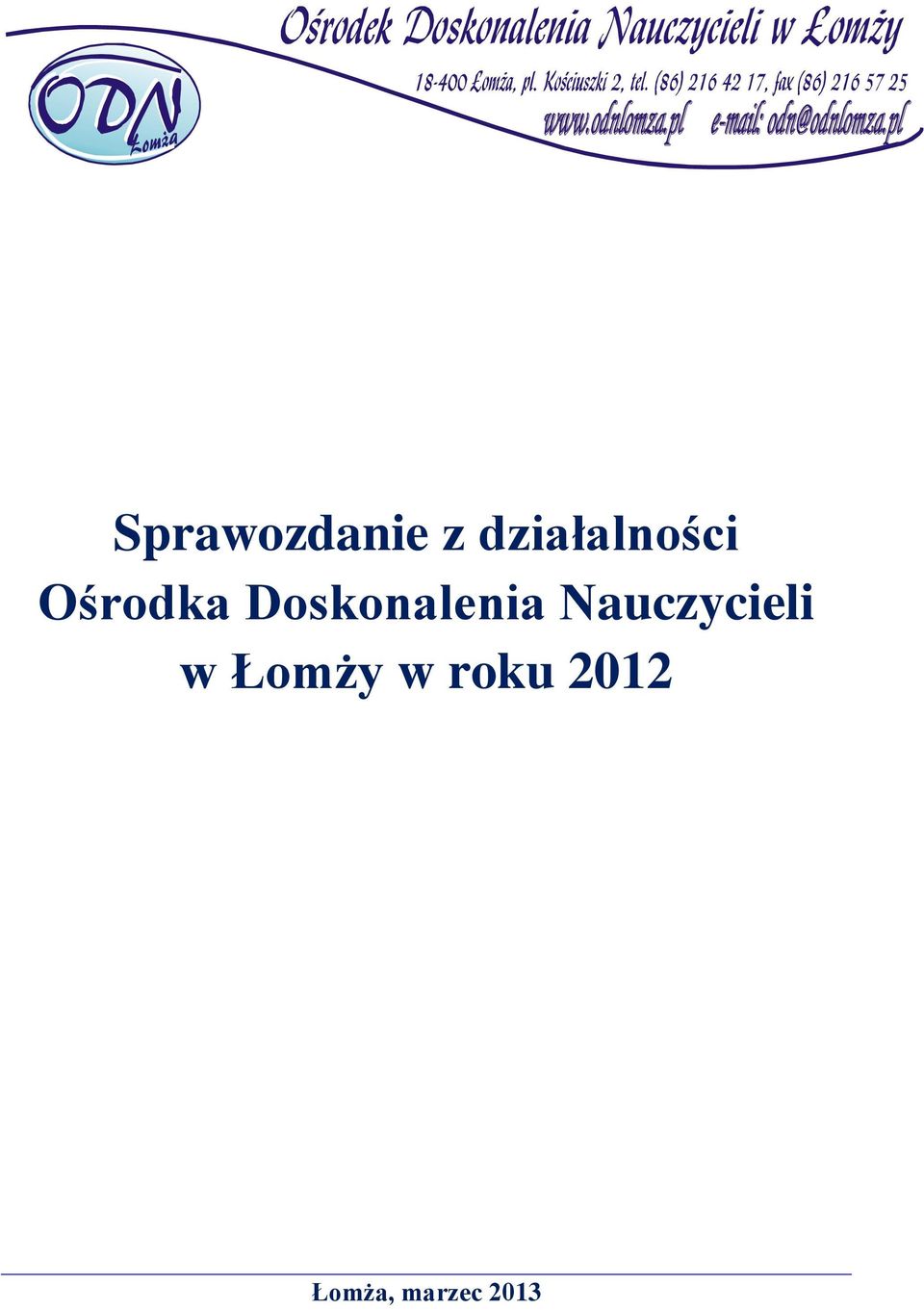 Doskonalenia Nauczycieli