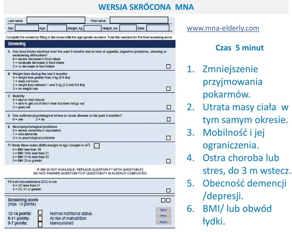 Utrata masy ciała w tym samym okresie. 3.